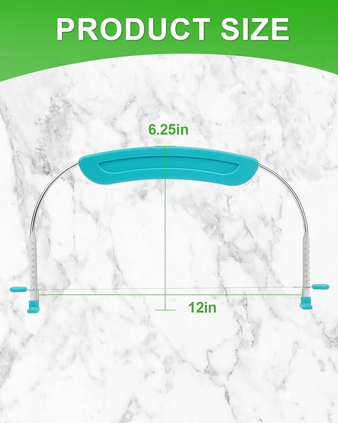 Adjustable 2- Wire Cake Slicer Leveler Small Cake Cutter Slicer - Image 5