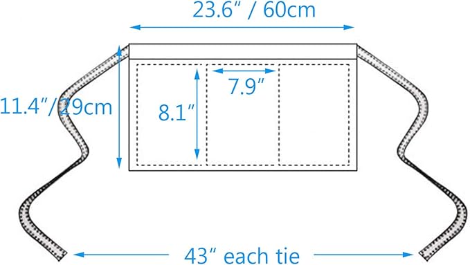 BOHARERS Waist Apron with 3 Pockets 10 Pack - Image 6