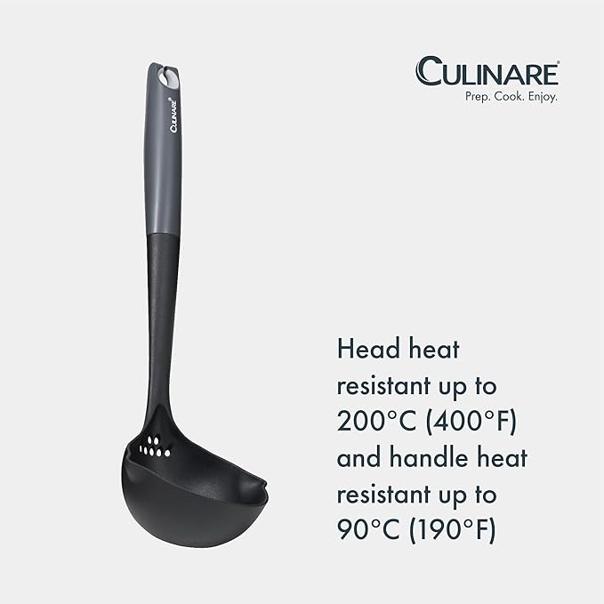Culinare Soup Ladle with Dual Pouring Spouts & Herb Stripper – Heat-Resistant - Image 6