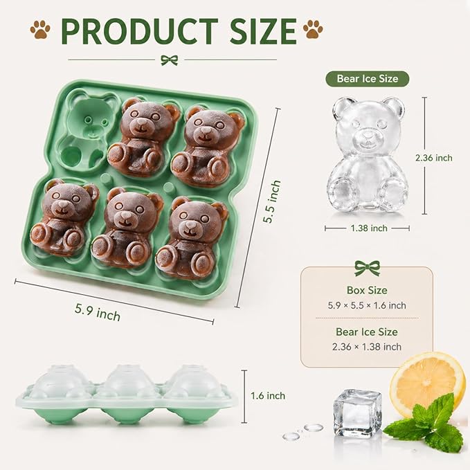 Bear Ice Cube Tray Mold - Image 2
