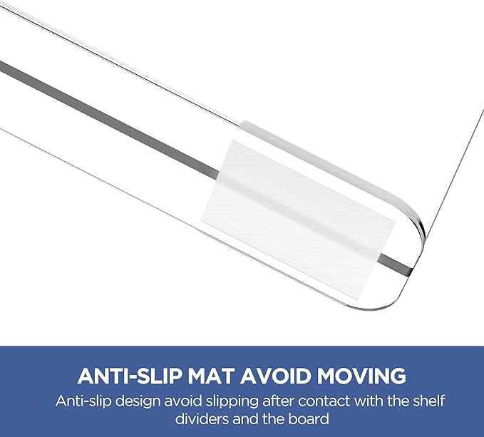 HBlife Clear 12 Inches Tall Acrylic Shelf Dividers - Image 5