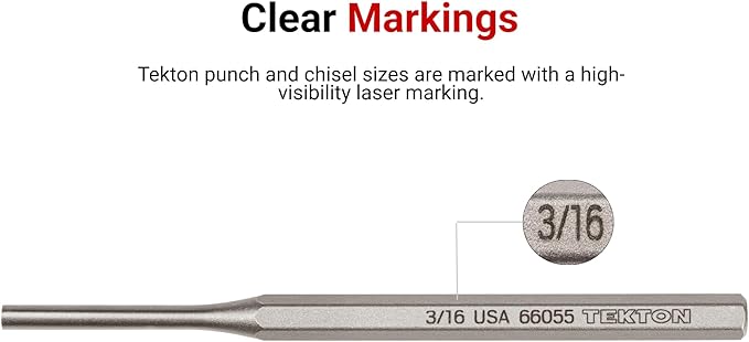 TEKTON 3/8 Inch Center Punch | 66083 | Made in USA - Image 5