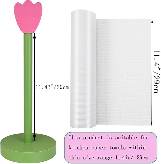 Modern Wooden Paper Towel Holder Stand - Image 3