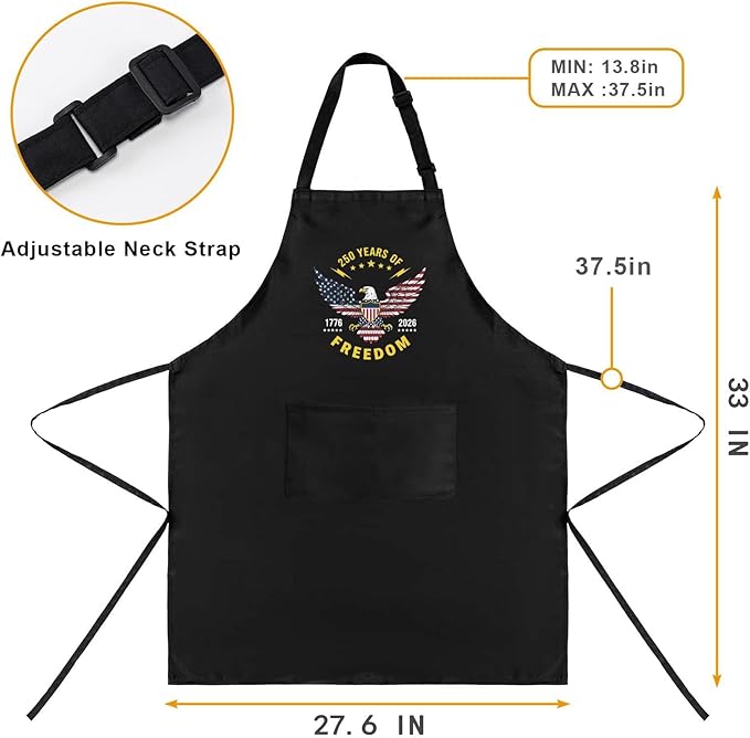 Us 250 Years Of Freedoms Apron - Image 3