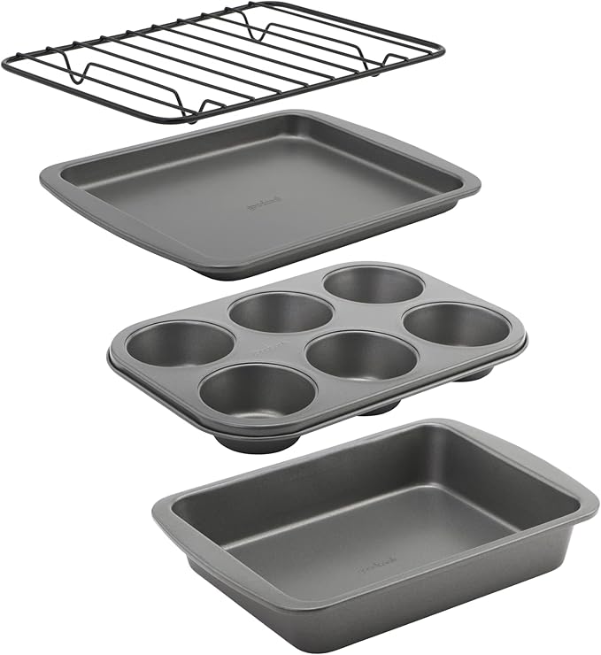 GoodCook 4-Piece Nonstick Steel Toaster Oven Set by GoodCook