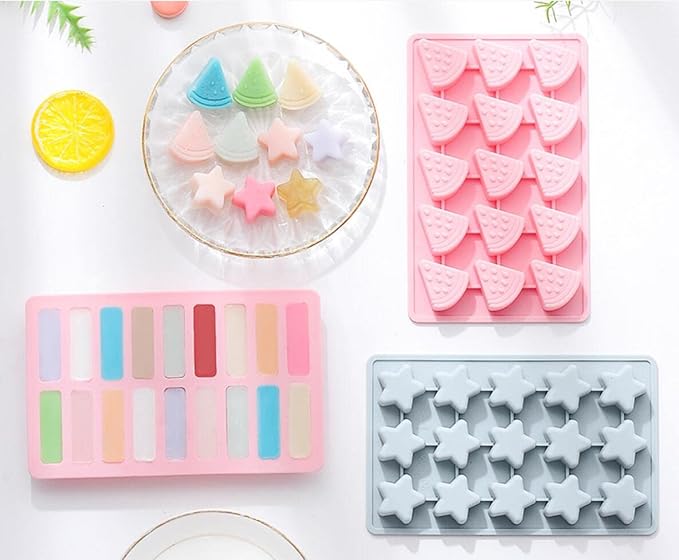 Cute Ice Cube Trays Silicone Chocolate Mold Wax Melt Molds Easy Release Ice - Image 6
