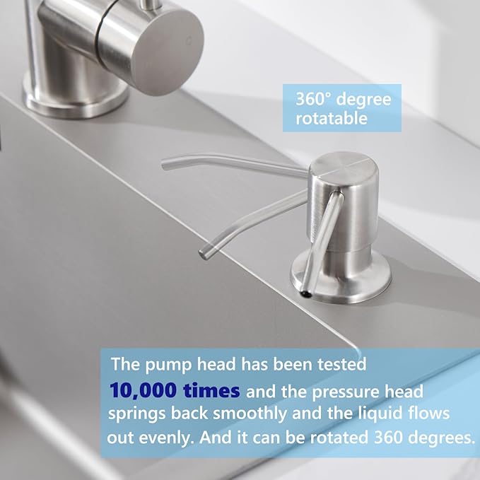 Sink Soap Dispenser Brushed Nickel, Soap Dispenser - Image 5