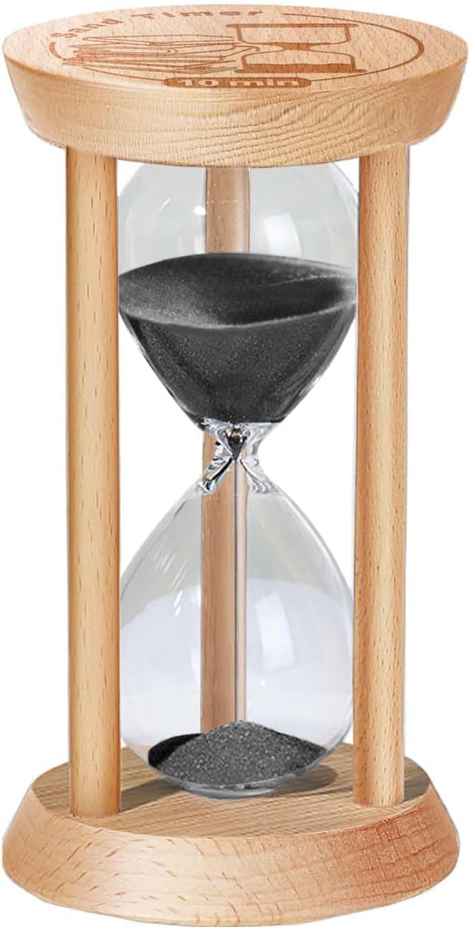 1 Minute Hourglass, 1 Min Wooden Sand Timer, Wood Sand Watch, One Minute Mini by Kwiwis