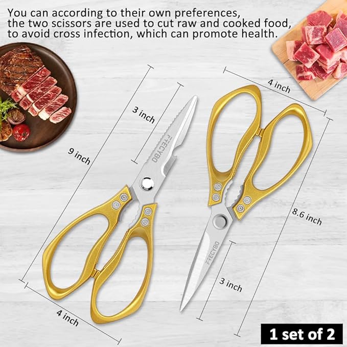 Kitchen Scissors, Stainless Steel Cooking Scissors - Image 6
