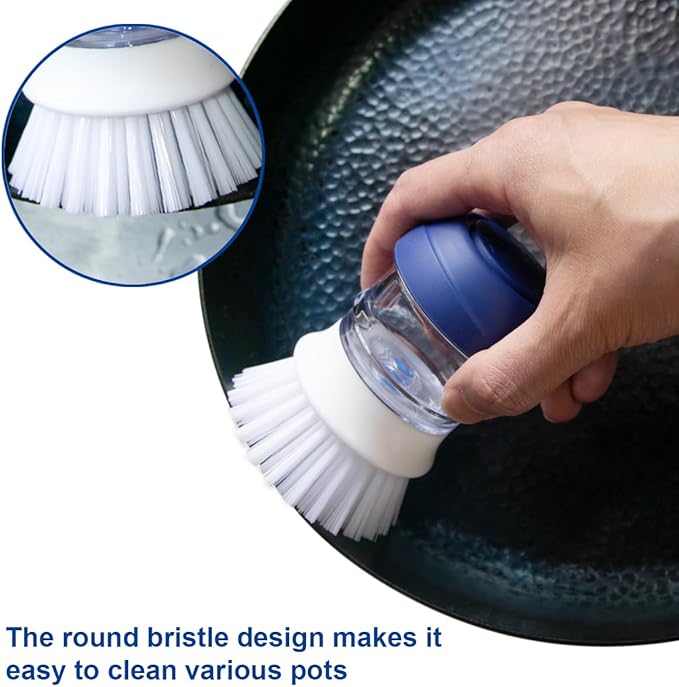 CELOX Dish Brush with Soap Dispenser, Palm Brush - Image 2