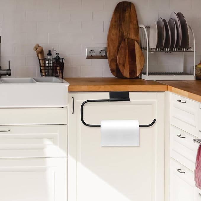 Cabinet Door Paper Towel Holder, 12.6 Inches Paper Towel Holder Papers Towels - Image 4