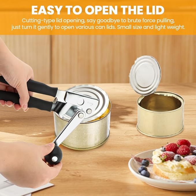 Commercial Can Opener, Crank Can Openers Manual, Heavy Duty Handheld Stainless - Image 7