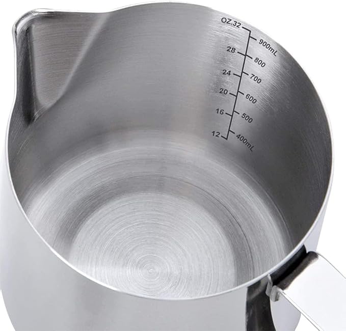 SIKEMAY Milk Frothing Pitcher Cup, 32oz/900ML Milk Frother Cup Stainless Steel - Image 7