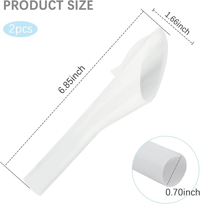 2PCS Capless Gas Tank Funnel Replacement OEM#8U5A-17B068-EB 1782177 1833948 - Image 2