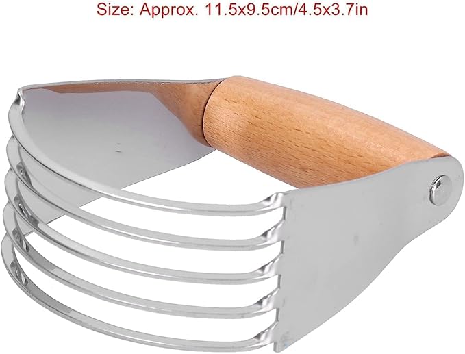 Dough Blender, Stainless Steel Pastry Cutter Heavy Duty Dough Cutter - Image 3