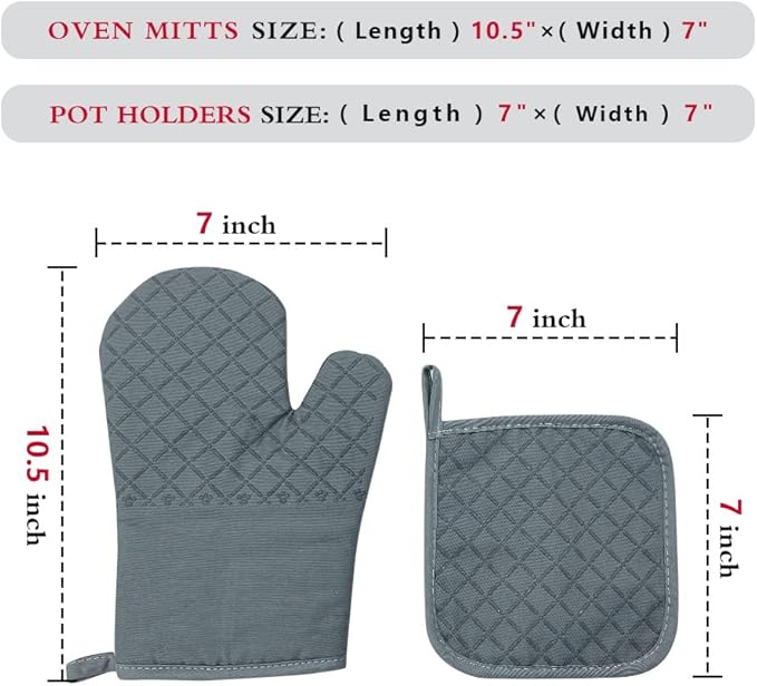 zcyhtqp, Dinner's Fxxking Ready, Funny Silicone Non-Slip Oven Mitts and Pot - Image 4