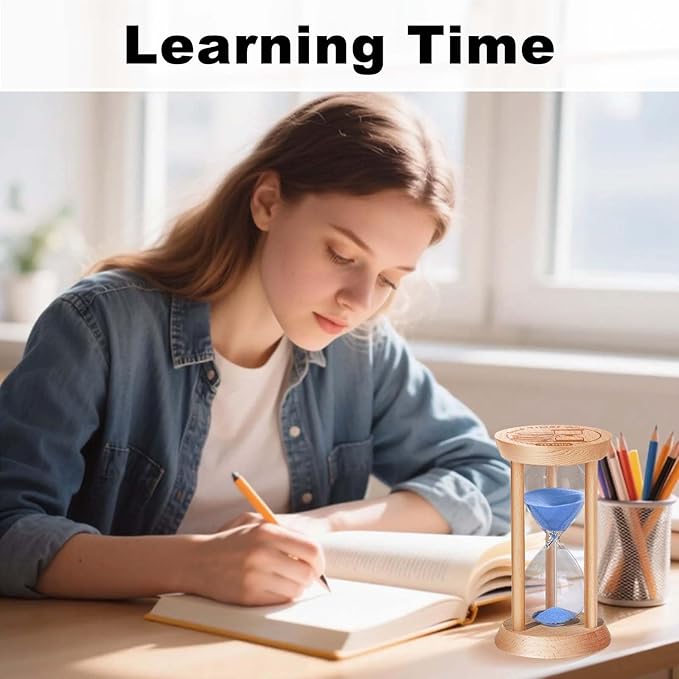 5 Minute Sand Timer, 5 Min Wooden Hourglass, Wood Mini Sand Clock, Five Minute - Image 7