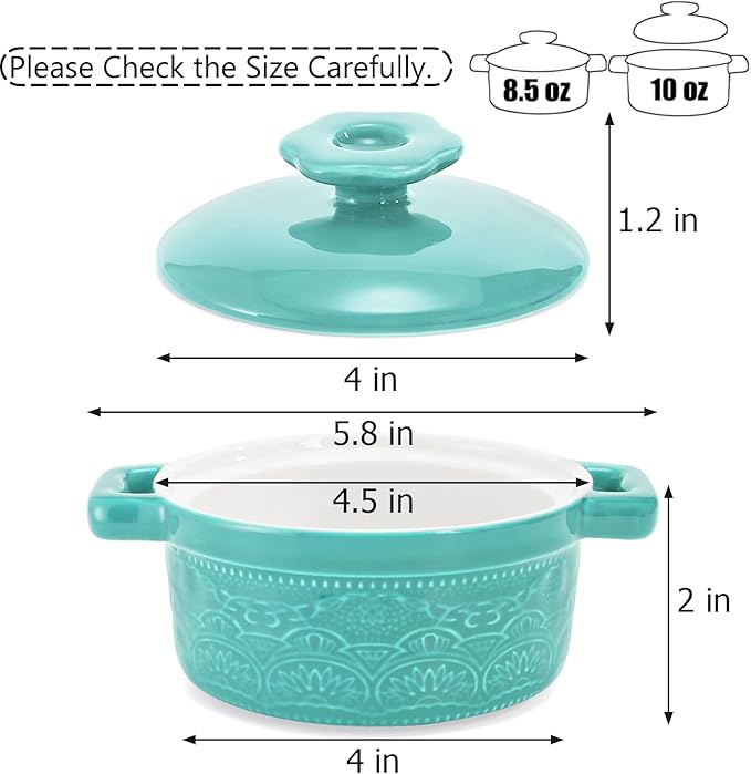 Hacaroa Set of 6 Mini Cocotte - Image 2