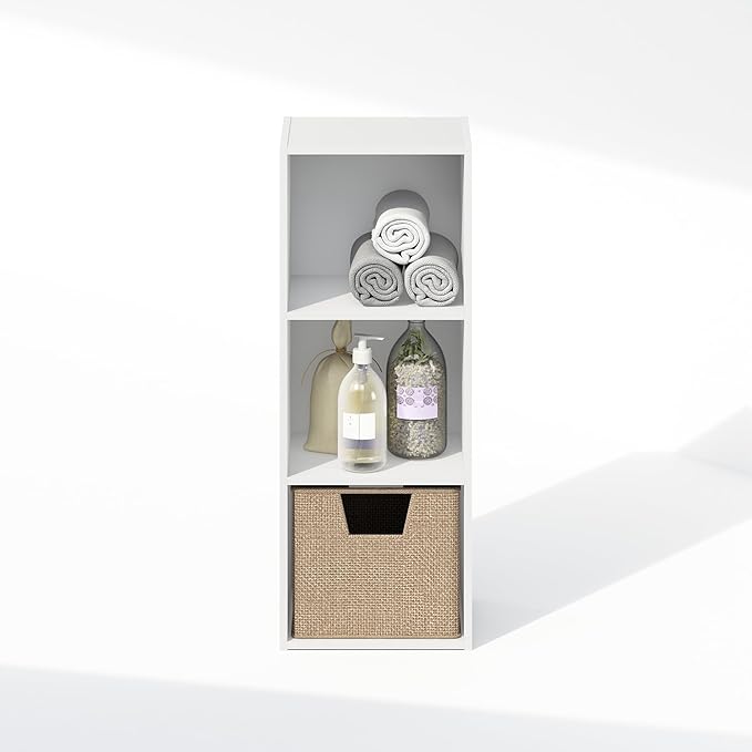 Furinno Reed Closet Organizers and Storage, 3-Tier Closet Organizer, Open Shelf - Image 5