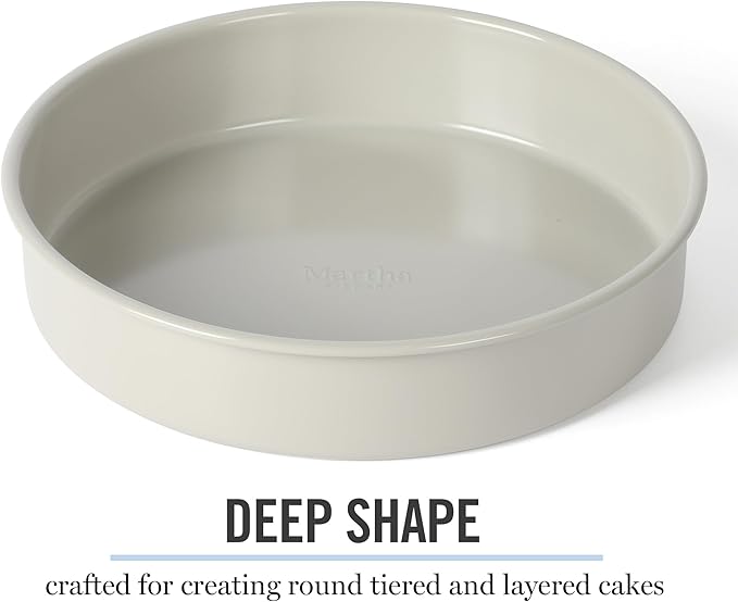 Martha Stewart Gallen 8 Inch Round Nonstick Carbon Steel Cake/Bake Pan - Image 6