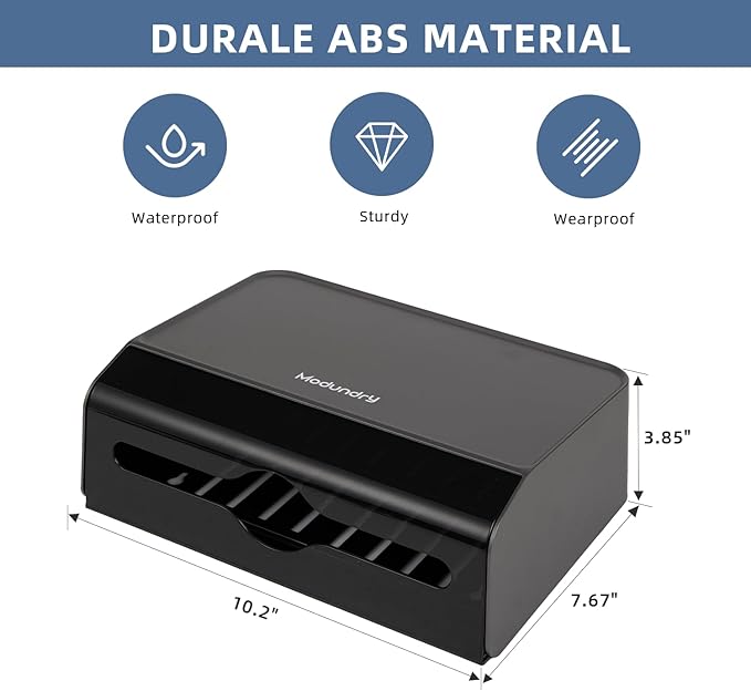 Paper Towel Dispensers Wall Mount, Adhesive/Screws Install, Compact Hand Towel - Image 6
