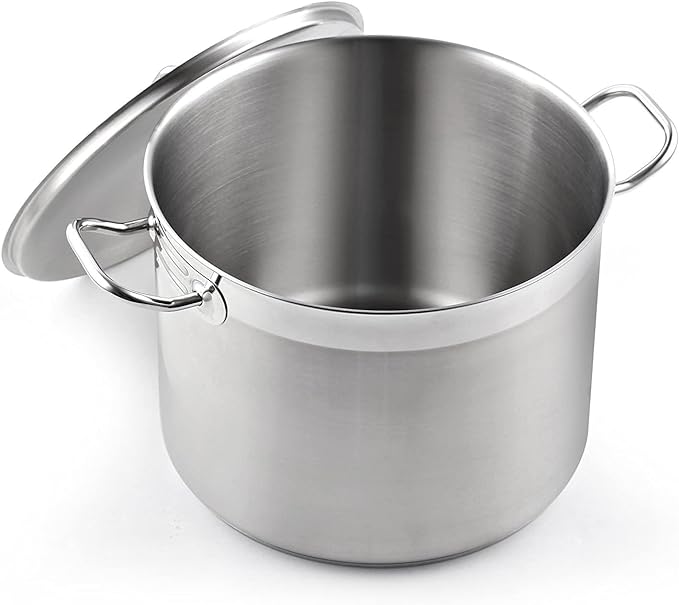 Cooks Standard Stockpots Stainless Steel, 8 Quart Professional Grade Stock Pot by CooksStandard