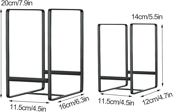Metal Drying Rack, 3 Pack Inside Cabinet Plate Holders Organizers, Upright Dish - Image 7