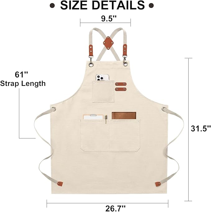 ZOMAO Chef Apron for Women Men - Image 7