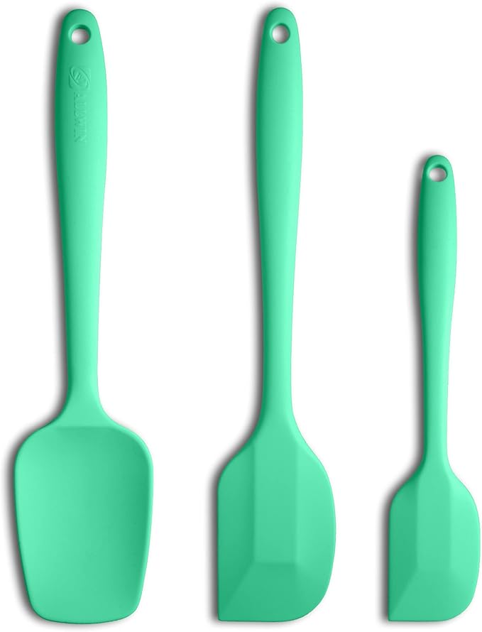 Silicone Spatula 3‑Piece Set Heat Resistant 600°F Non‑Stick Rubber Spatulas by ALLWIN-HOUSEWARE