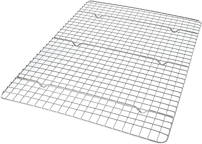 USA Pan Half Sheet Bakeable Cooling Rack, Steel Nonstick Wire by USAPan