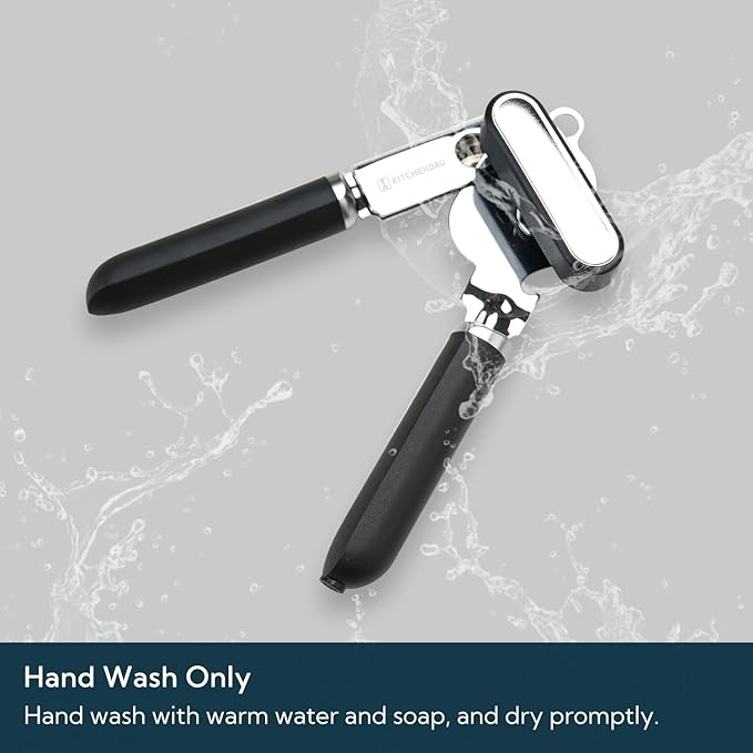 KITCHENDAO Manual Can Opener, Super Sharp Sandvik 12C27 Blade, Handheld Can - Image 5