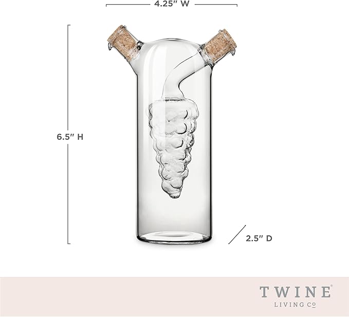 Twine 2-In-1 Oil and Vinegar Cruet Bottle - Image 3