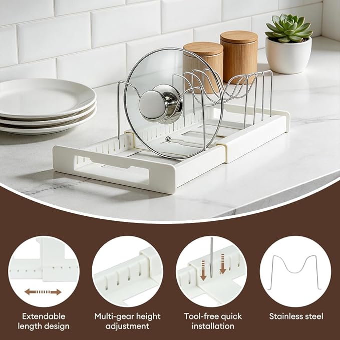 Adjustable Pot and Pan Organizer - Image 3