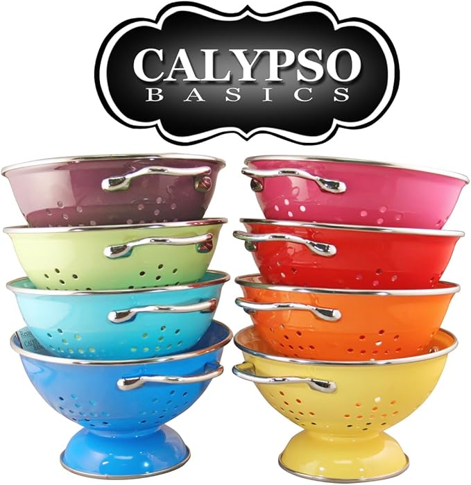 Calypso Basics by Reston Lloyd Powder Coated Enameled Colander, 3 Quart - Image 6