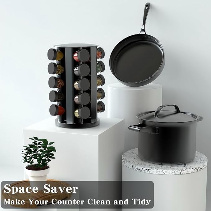 Handisen Rotating Spice Rack Organizer - Image 2