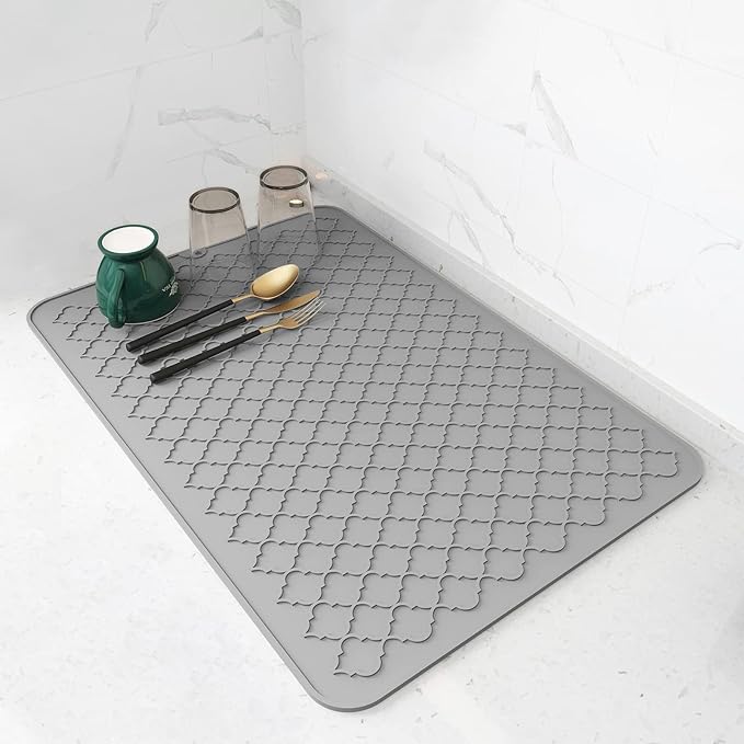 AMOAMI-Dish Drying Mats for Kitchen Counter-Silicone Dish Drying Mat-Kitchen by AMOAMI