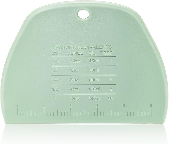 Dough Scraper Bench Scraper for Baking, 3 Pieces Food Safe Plastic - Image 2