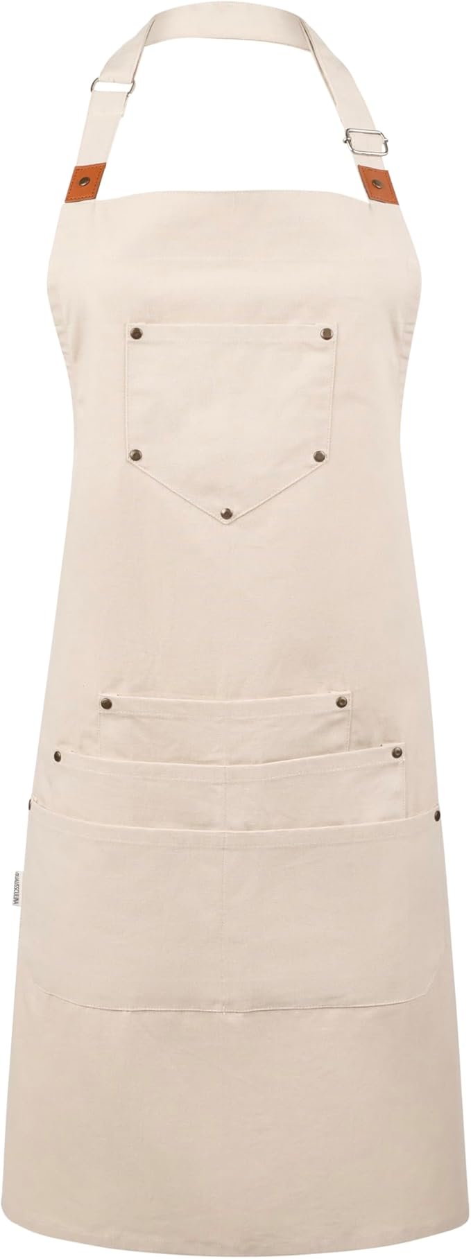 Cotton Canvas Apron for Women & Men – Adjustable Neck Strap & Waist Ties - Image 6