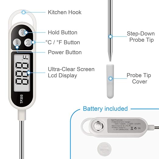 Digital Instant Read Meat Thermometer Kitchen Cooking Food Candy Thermometer - Image 2