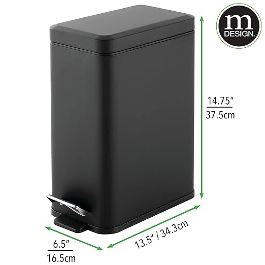mDesign Pedal Bin — Waste Bin - Image 7