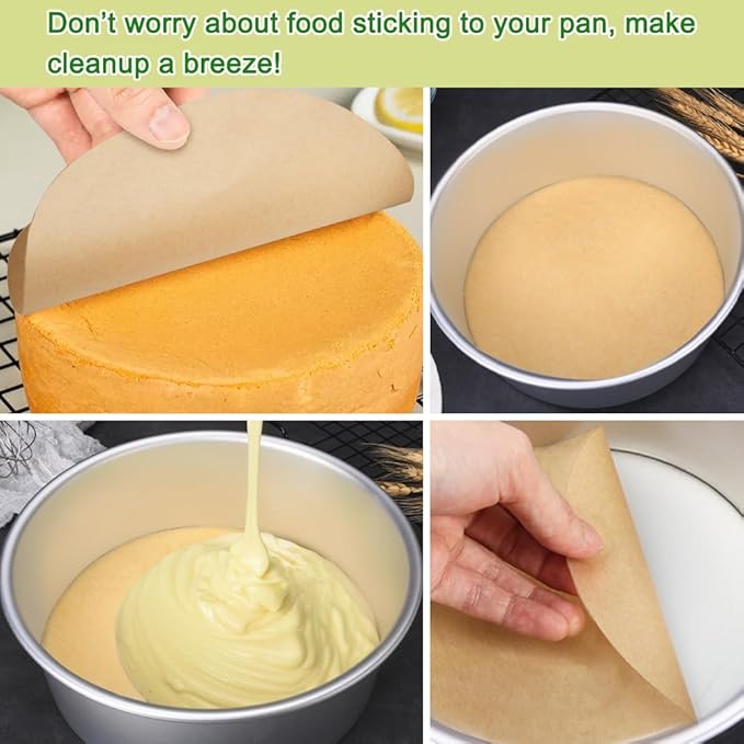 BOYAN 12 Inch Parchment Paper Rounds, Non Stick Parchment Paper - Image 4