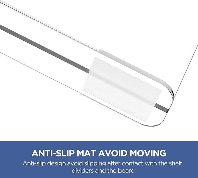 HBlife 2 Pack Clear Shelf Dividers, Vertical Purse Organizer - Image 5