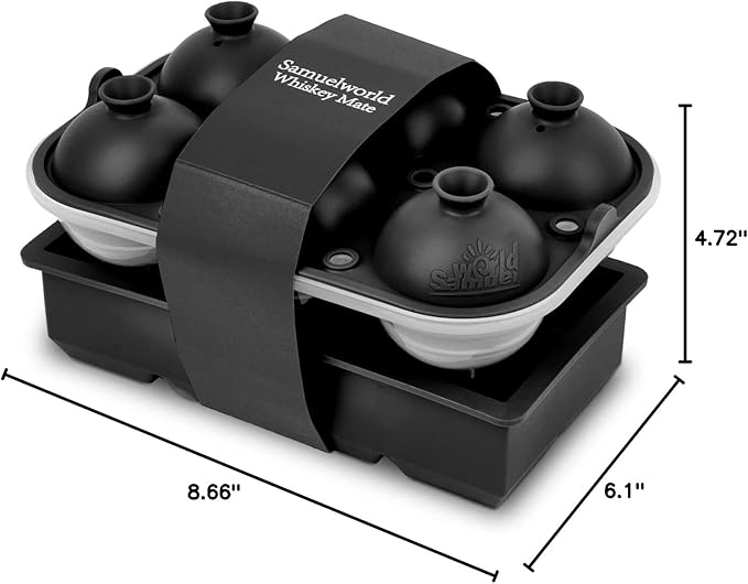 Samuelworld Premium Ice Tray Combo, Large Ice Sphere Maker & Giant Ice Cube - Image 10