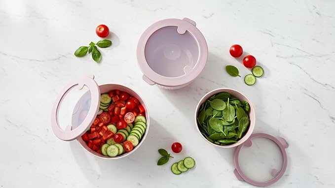 Mixing Bowls with Lids, 8-Piece Airtight Leak-Proof Nesting BPA-Free Bowl Set - Image 8