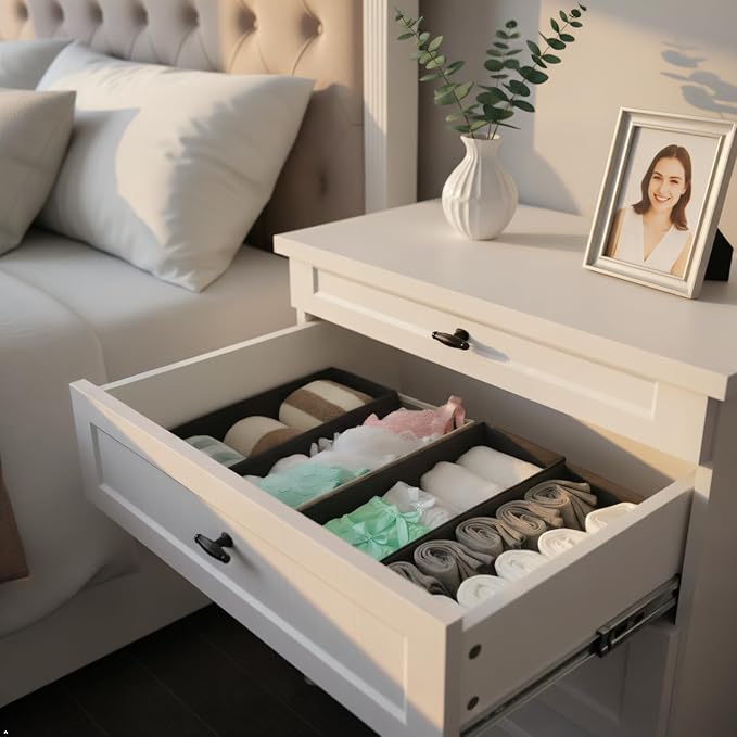Bructhun Sock Drawer Organizer 3 Pack - Image 3