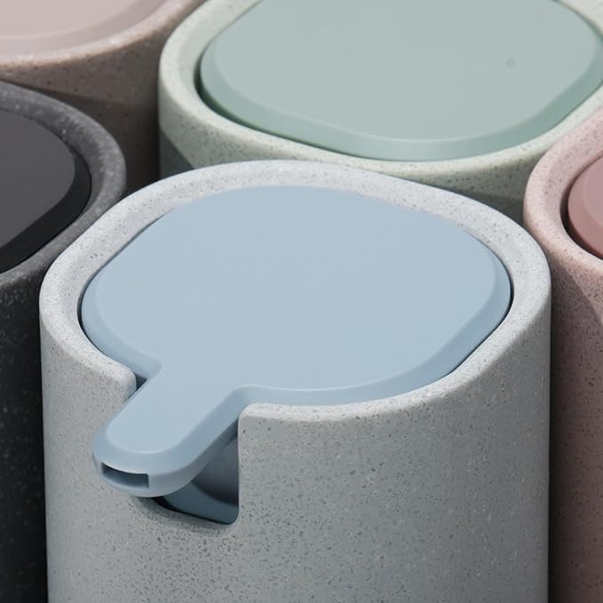 LINE+ARC Modern Easy-to-Press Soap Dispenser. Cute Bathroom Blue Marble Kitchen - Image 7