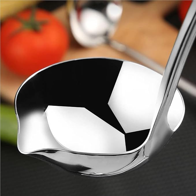 Soup Ladle 304 Stainless Steel Heavy Ladle - Image 4