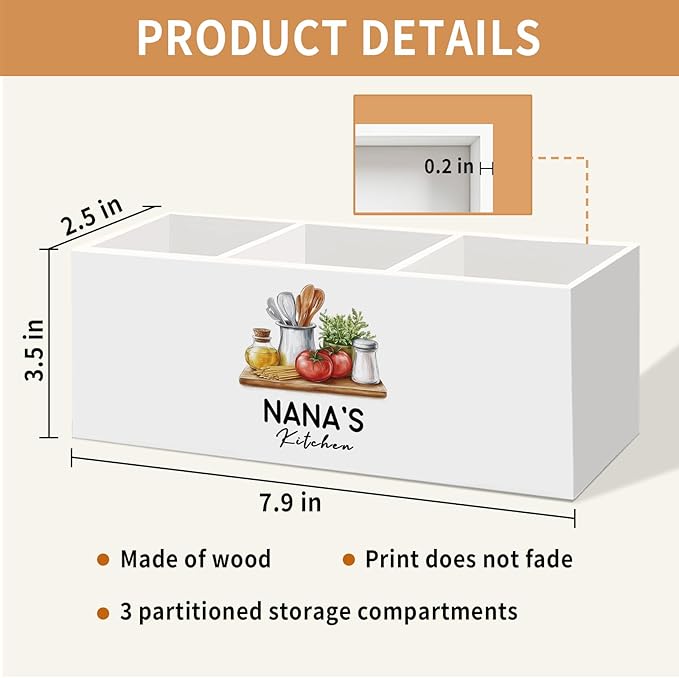 Nana Gifts for Women Kitchen Utensil Holder, Mothers Day Birthday Gift for - Image 7
