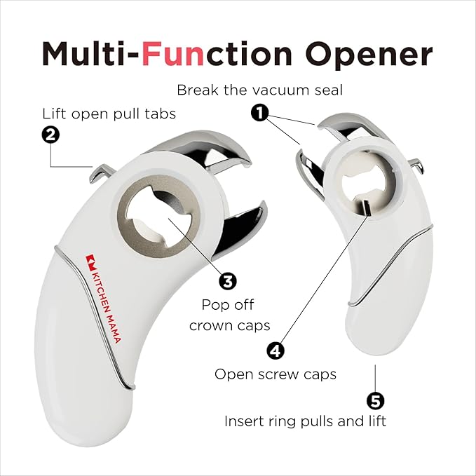 Kitchen Mama Epic One Multifunction Opener: A Pick Ergonomic Opener- Magnetic - Image 2