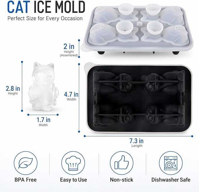 Cat Ice Cube Tray Mold - Image 2